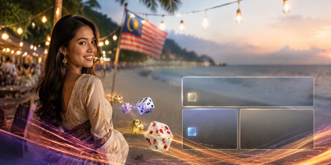 Pemain pertaruhan memegang dadu di Malaysia